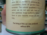 Bionaturae BPA Free Label